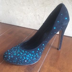 Vince Camuto Black & Bling Shoes